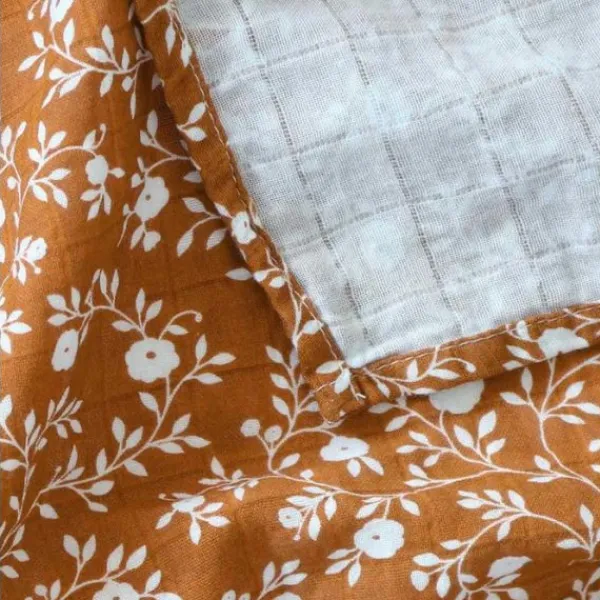 A Little Lovely Company Blossom Hydrofiele Doek XL - Caramel> Multidoek