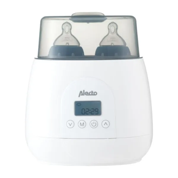 Alecto Flesverwarmer Digitaal Duo BW700 White> Flesverwarmers