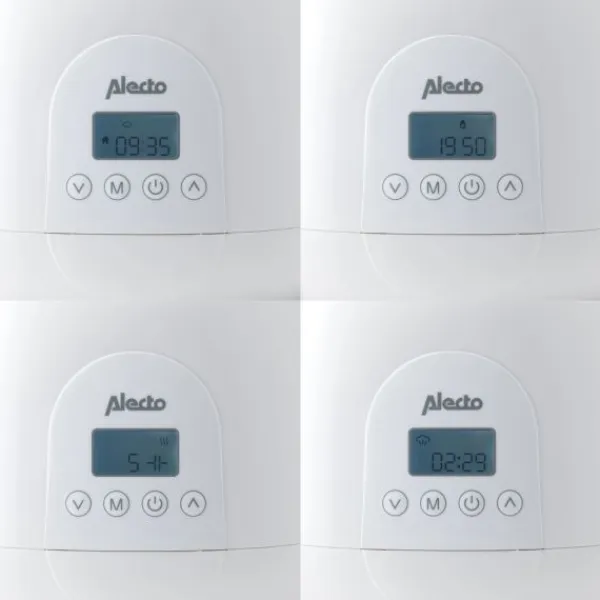Alecto Flesverwarmer Digitaal Duo BW700 White> Flesverwarmers