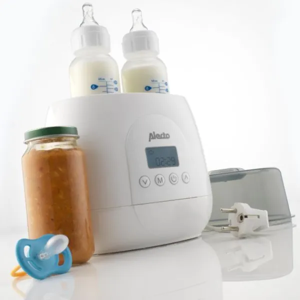 Alecto Flesverwarmer Digitaal Duo BW700 White> Flesverwarmers