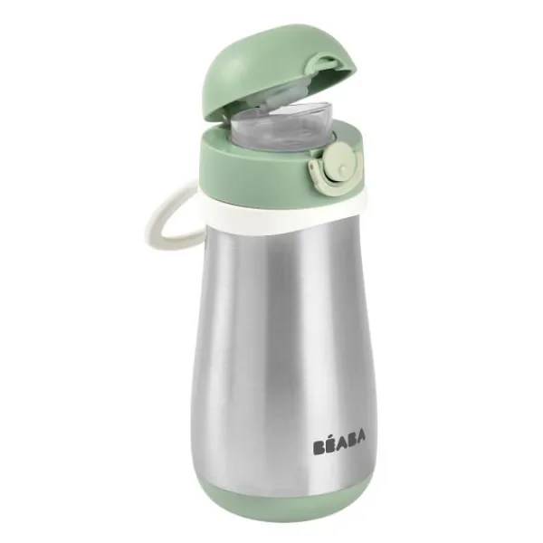 Béaba Baba Drinkfles Roestvrij Staal Groen 350ml> Flessen