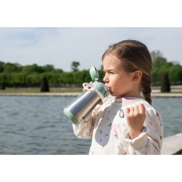 Béaba Baba Drinkfles Roestvrij Staal Groen 350ml> Flessen