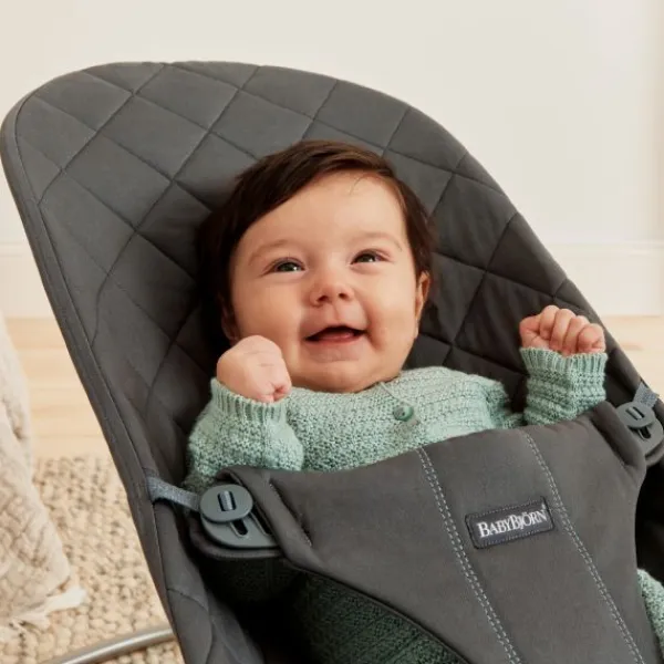 Baby Bjorn Bouncer Bliss Geweven Klassiek Quilt Zandgrijs> Sitters