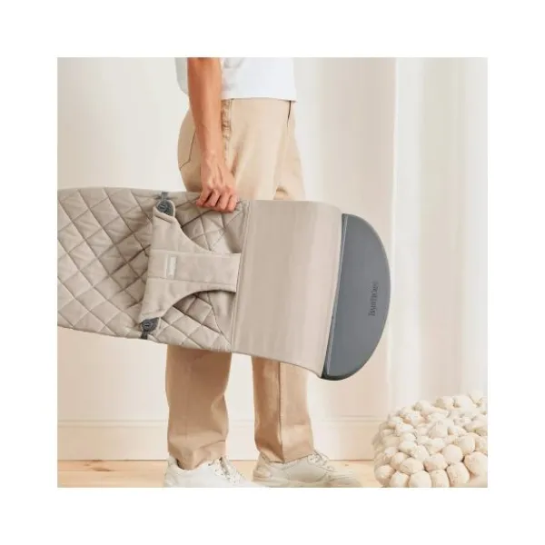 Baby Bjorn Bouncer Bliss Geweven Klassiek Quilt Zandgrijs> Sitters