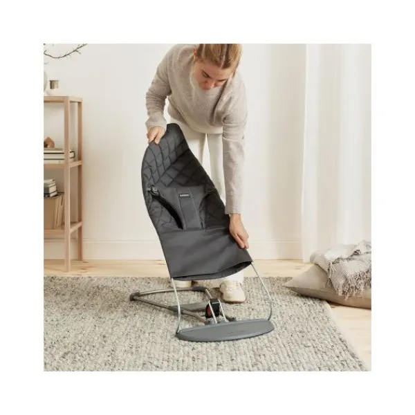 Baby Bjorn Bouncer Bliss Geweven Klassiek Quilt Zandgrijs> Sitters