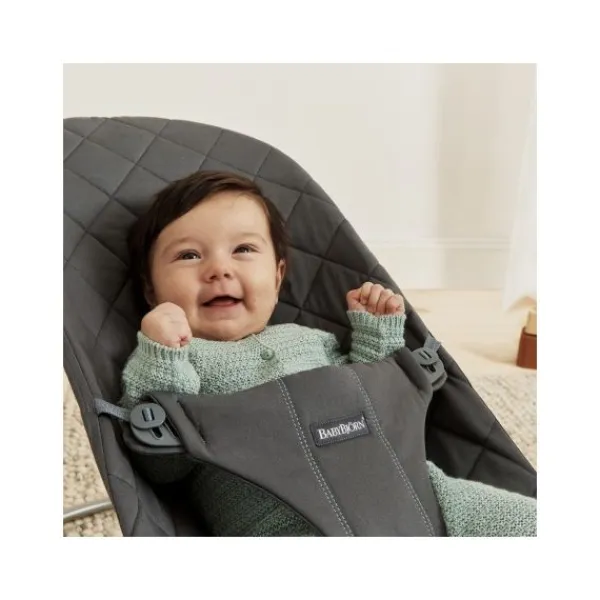 Baby Bjorn Bouncer Bliss Geweven Klassiek Quilt Zandgrijs> Sitters