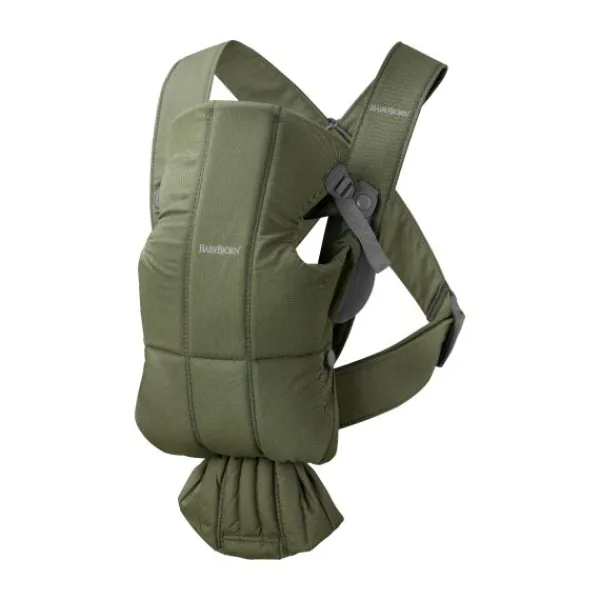 Baby Bjorn Draagzak Mini Geweven Beige> Buikdragers