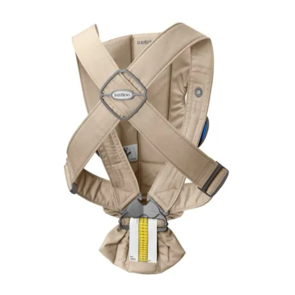Baby Bjorn Draagzak Mini Geweven Beige> Buikdragers
