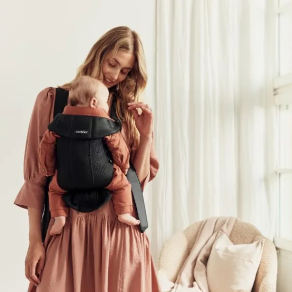 Baby Bjorn Mini 3D Mesh Greige> Buikdragers