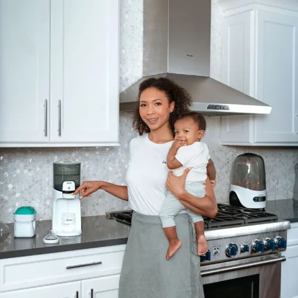 Baby Brezza Instant Warmer Black-White> Flesverwarmers
