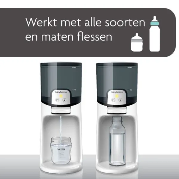 Baby Brezza Instant Warmer Black-White> Flesverwarmers