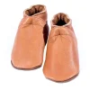Baby Dutch Slofjes Effen Cognac 3-6 mnd> Slofjes