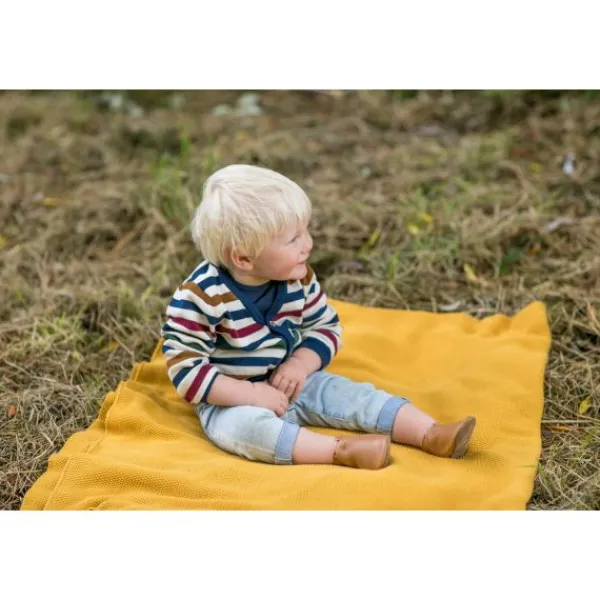 Baby Dutch Slofjes Effen Cognac 3-6 mnd> Slofjes