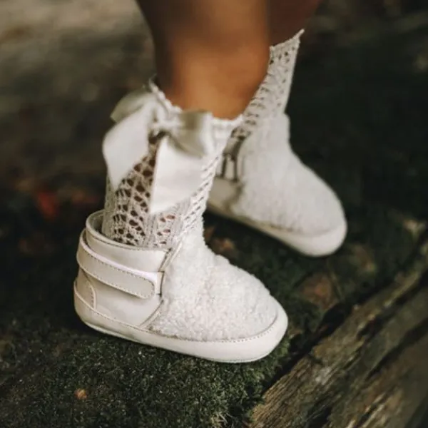 Baby Dutch Teddie Babyboots - XS - Natural> Schoentjes