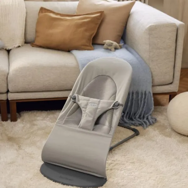 BabyBjörn Balance Soft Wipstoeltje Geweven Jersey Tri-Fabric - Zandgrijs> Sitters