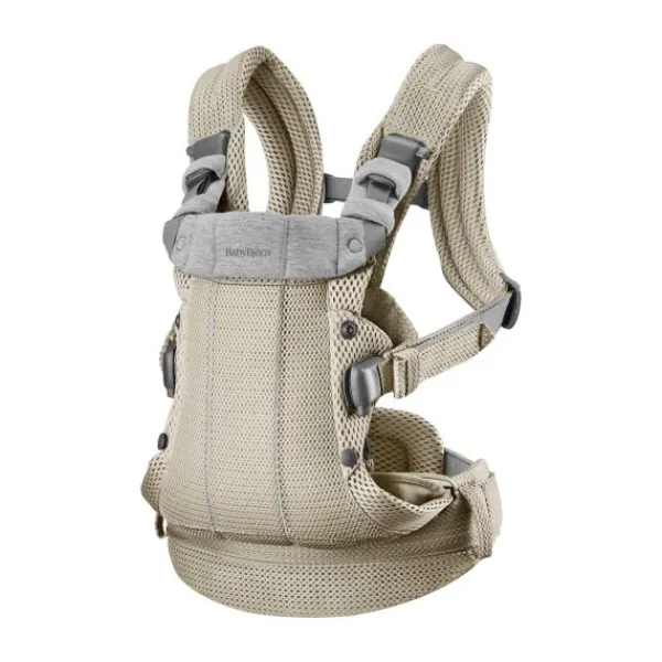 BabyBjörn Harmony Draagzak 3D-Mesh - Grijsbeige> Buikdragers