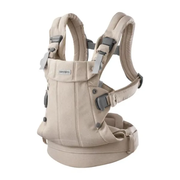 BabyBjörn Harmony Draagzak – Geweven – Mélange Lichtbeige> Rugdragers|Buikdragers