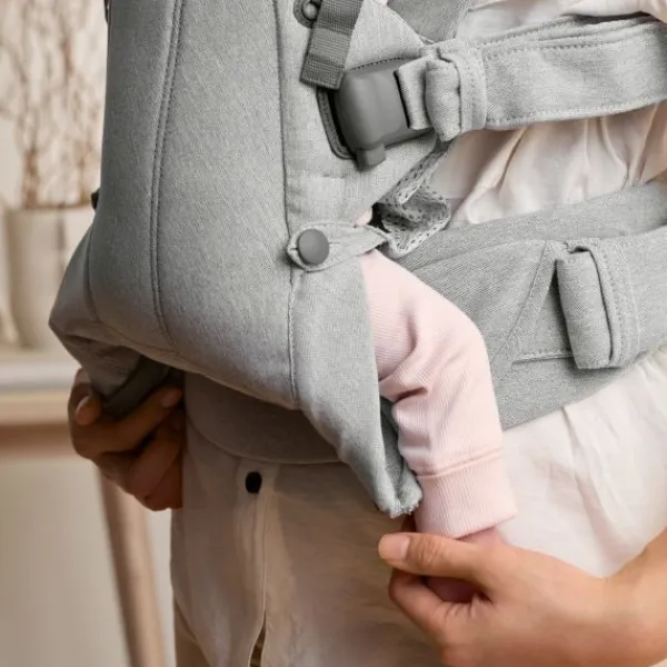 BabyBjörn Harmony Draagzak – Geweven – Mélange Lichtbeige> Rugdragers|Buikdragers