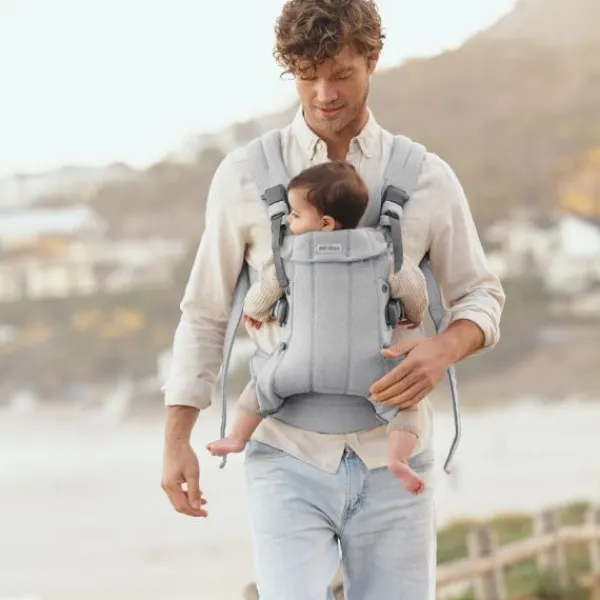 BabyBjörn Harmony Draagzak – Geweven – Mélange Lichtbeige> Rugdragers|Buikdragers