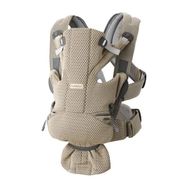 BabyBjörn Move 3D Mesh Draagzak Grijs / Beige> Buikdragers