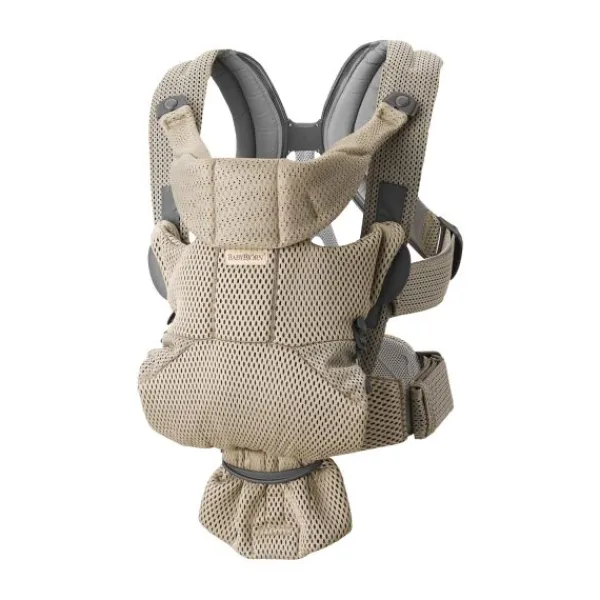 BabyBjörn Move 3D Mesh Draagzak Grijs / Beige> Buikdragers