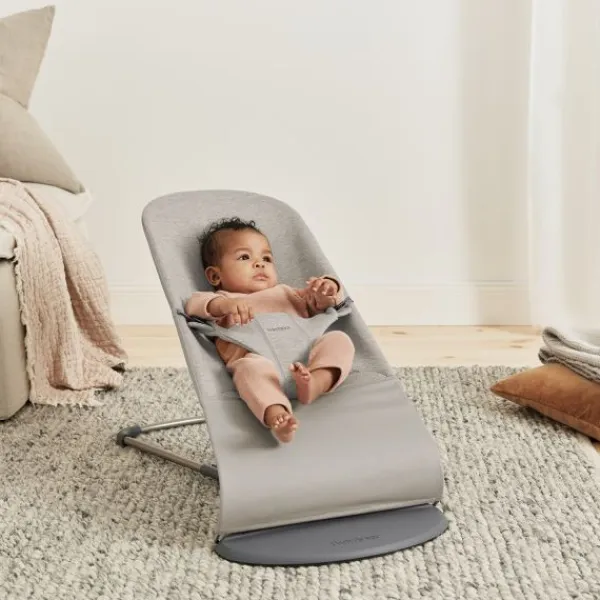 BabyBjörn Wipstoeltje Bliss – 3D Jersey – Zandgrijs> Sitters