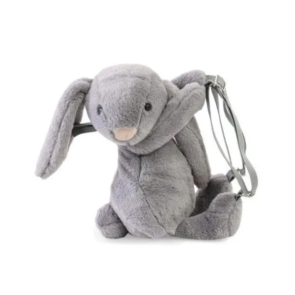Babyjem Kinderugzak Pluche Konijn Grijs> Rugzakken|Canvas / Stoffen Tassen