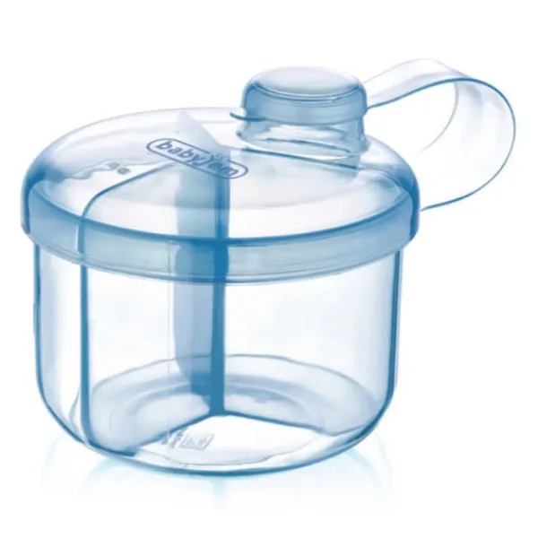 Babyjem Melkpoedercontainer 3-laags Blauw> Flessenborstel