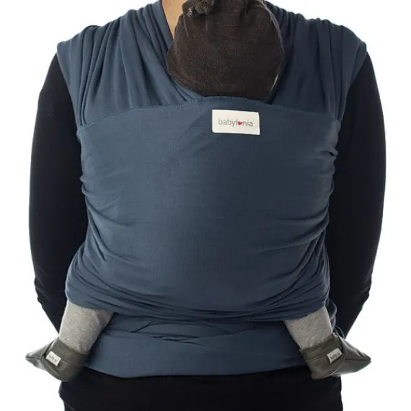 Babylonia Tricot-Slen Organic Black> Draagdoeken