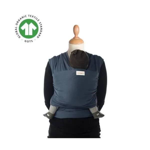 Babylonia Tricot-Slen Organic Black> Draagdoeken