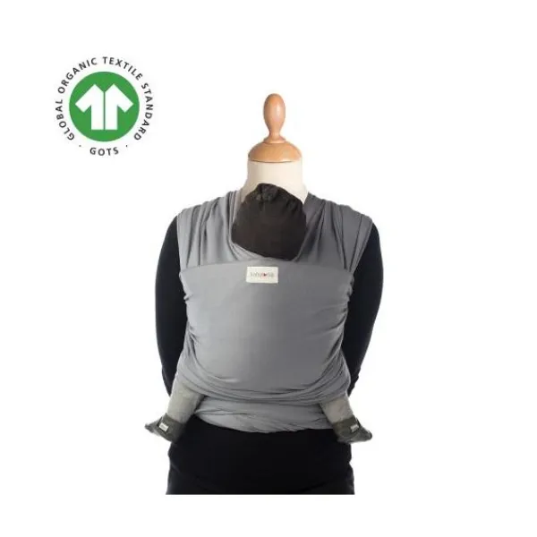 Babylonia Tricot-Slen Organic Black> Draagdoeken