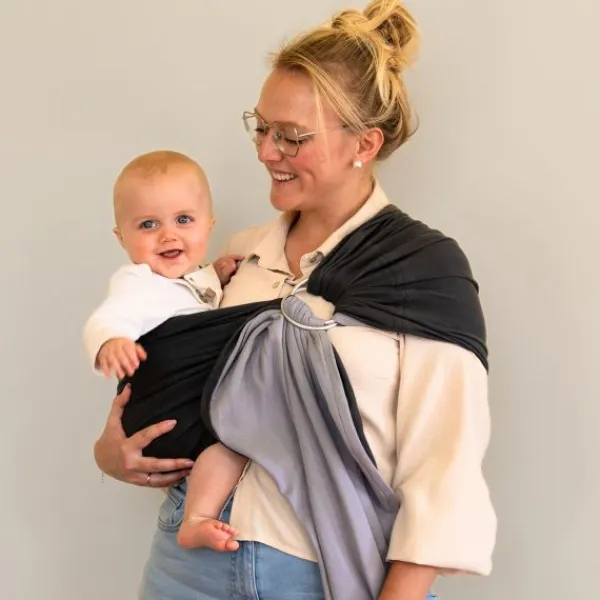 Babylonia Tricot-Sling – Latte Macchiato> Draagdoeken