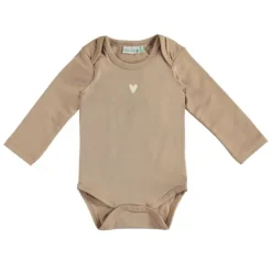 Babylook Heart Romper - Maat 50 - Warm Taupe> Rompertjes