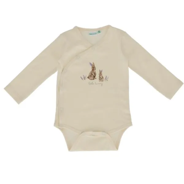 Babylook Lavender Romper Overslag – Maat 50 – Buttercream> Rompertjes