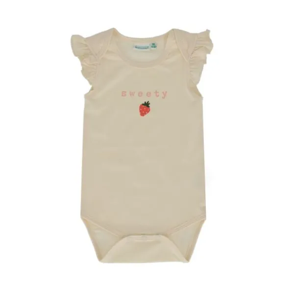 Babylook Strawberries Romper - Maat 50 - Sweety Buttercream> Rompertjes
