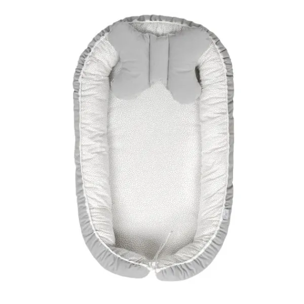 Babymatex Babynest Velvet White Grey Dots / Grey> Accessoires Boxen