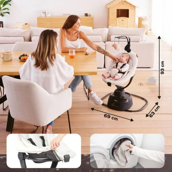 Babymoov Schommelstoel Swoon Evolution Curl White> Swings