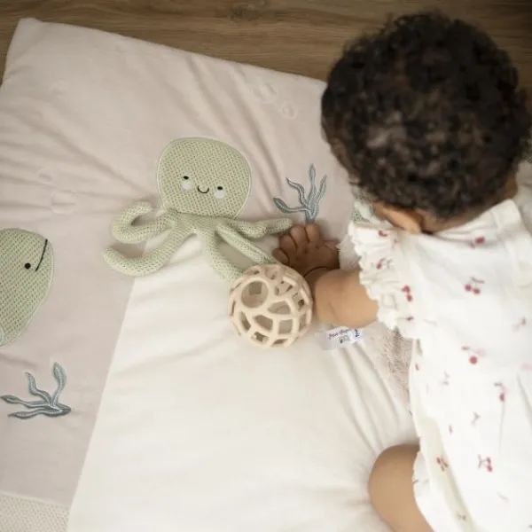 Baby's Only Boxkleed - Animals - 75x95 cm - Laurel Green/Warm Linen> Accessoires Boxen|Boxkleden