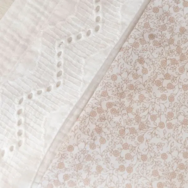 Baby's Only Ledikantlaken Broderie Calm Wit 120 x 150 cm> Ledikantlakens