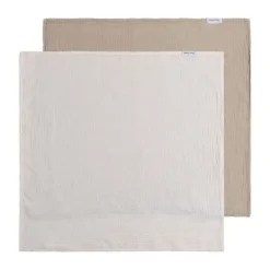 Baby's Only Tender Swaddle - 2-Pack - 115x115 cm - Beige / Linen> Multidoek