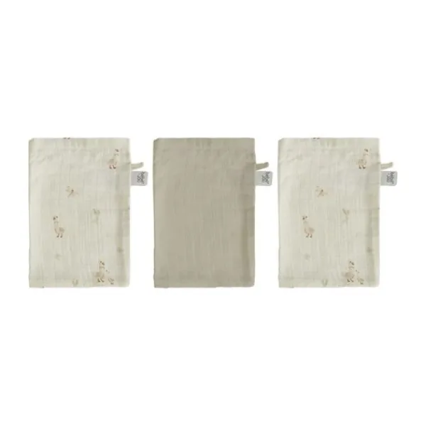 Bébé-Jou Dear Goose Hydrofiel Washandjes - 3 Stuks> Voordeelpakketten