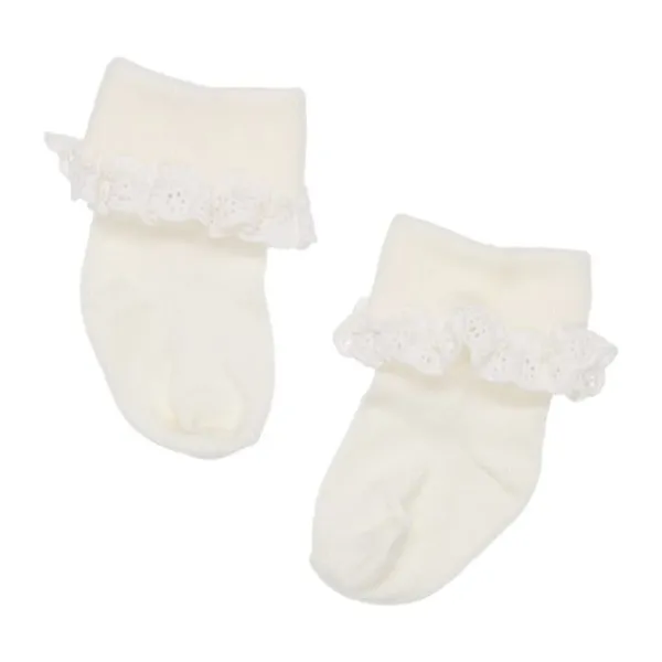 BD Collection Sokjes Kant - 3 Stuks - 0-6mnd - Multi Pink> Sokjes