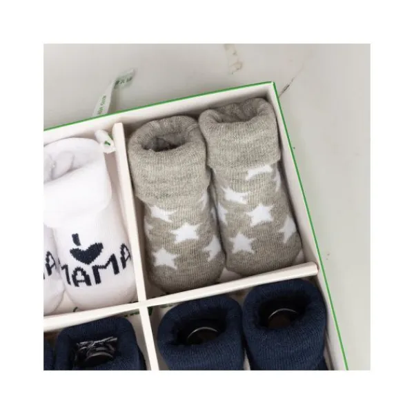 BD Collection Sokjes 4-Pack Multi Navy> Sokjes