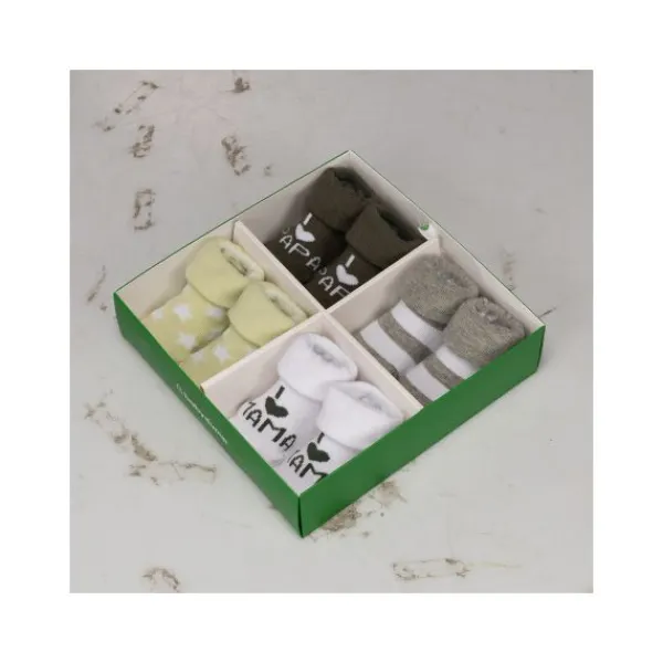 BD Collection Sokjes 4-Pack Multi Green> Sokjes