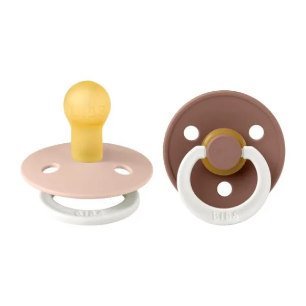 BIBS Colour Fopspeen - Size 1 - Blush Glow/Woodchuck Glow> Fopspenen 0-6 Maanden