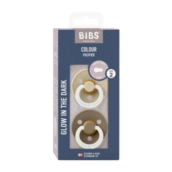 BIBS Colour Fopspeen - Size 1 - Petrol Glow/Deep Space Glow> Fopspenen 0-6 Maanden|Fopspenen 12+ Maanden
