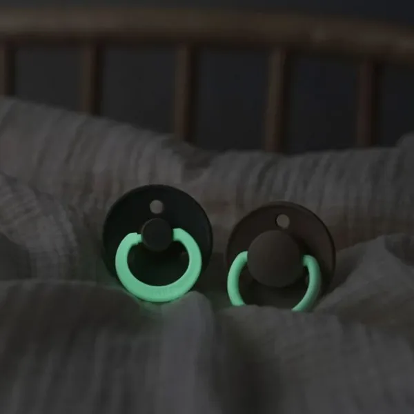 BIBS Colour Fopspeen - Size 1 - Petrol Glow/Deep Space Glow> Fopspenen 0-6 Maanden|Fopspenen 12+ Maanden