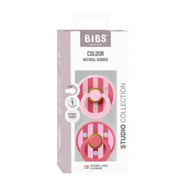 BIBS Colour Fopspenen - 2 Stuks - Size 1 - Mushroom/Breeze> Fopspenen 0-6 Maanden