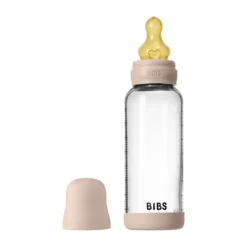 BIBS Fles - Medium Flow - 240 ml - Glas/Latex - Ivory><noscript><img width=