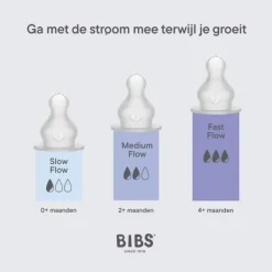 BIBS Flesspeen Rond - Slow Flow - 2 Pack - Silicone><noscript><img width=